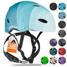 Apollo - Skatehelm, Multi Sport Helm Herren, Damen, Kinder, Kinderfahrradhelm verstellbar - Blue Wave