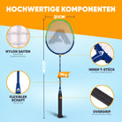 Apollo - Badminton Set Match Pro 800 - inkl. Tasche, 2x Schläger, Bälle - Blau Grün