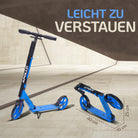 Apollo - Klappbarer City Roller "Artemis" höhenverstellbarer Tretroller für Kinder & Jugendliche - Blau