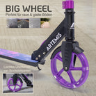 Apollo - Klappbarer City Roller "Artemis" höhenverstellbarer Tretroller für Kinder & Jugendliche - Starlight