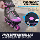 Apollo Funsport - Champion Adjustable Inline Skate (Pink) - L (39-42)