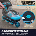 Apollo Funsport - Champion Adjustable Inline Skate (Mint) - L (39-42)