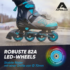 Apollo Funsport - Champion Adjustable Inline Skate (Mint) - L (39-42)