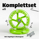 Apollo - Ersatzräderset für Skyracer - 145 mm Wheel Set - von Apollo - Green