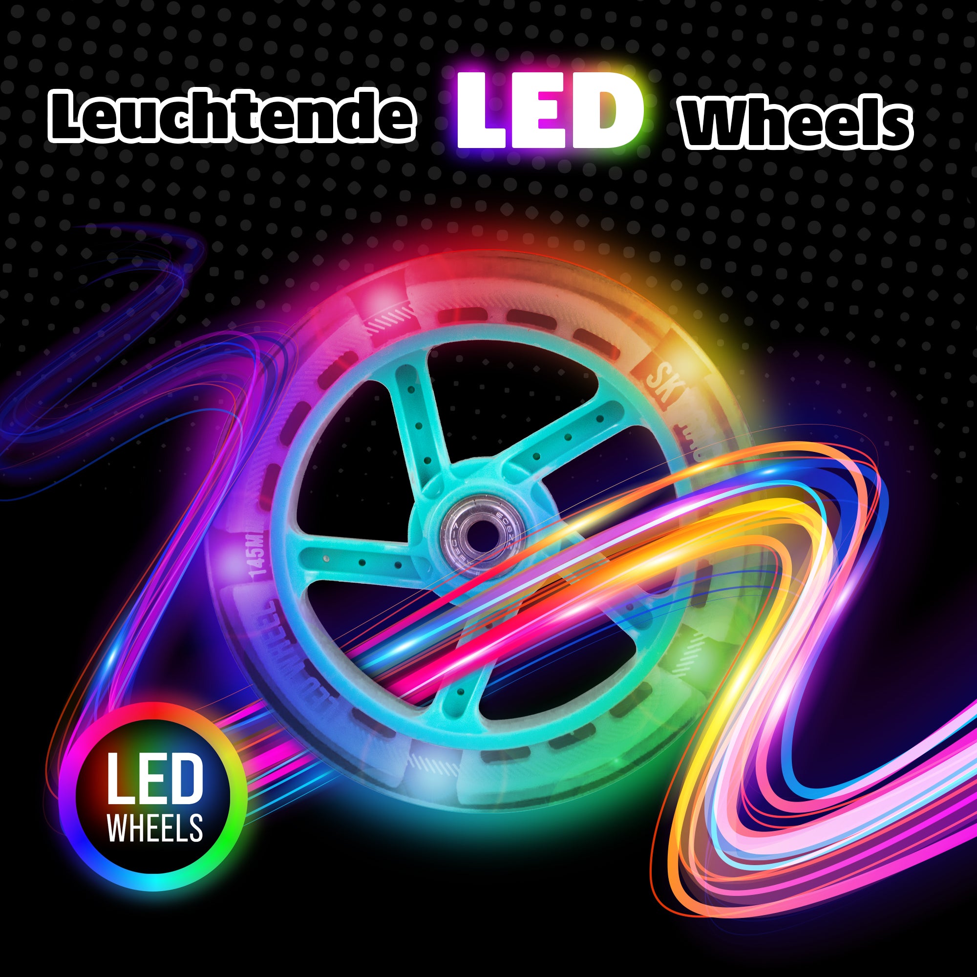 Apollo - Ersatzräderset für Skyracer - 145 mm Wheel Set - von Apollo - Mint