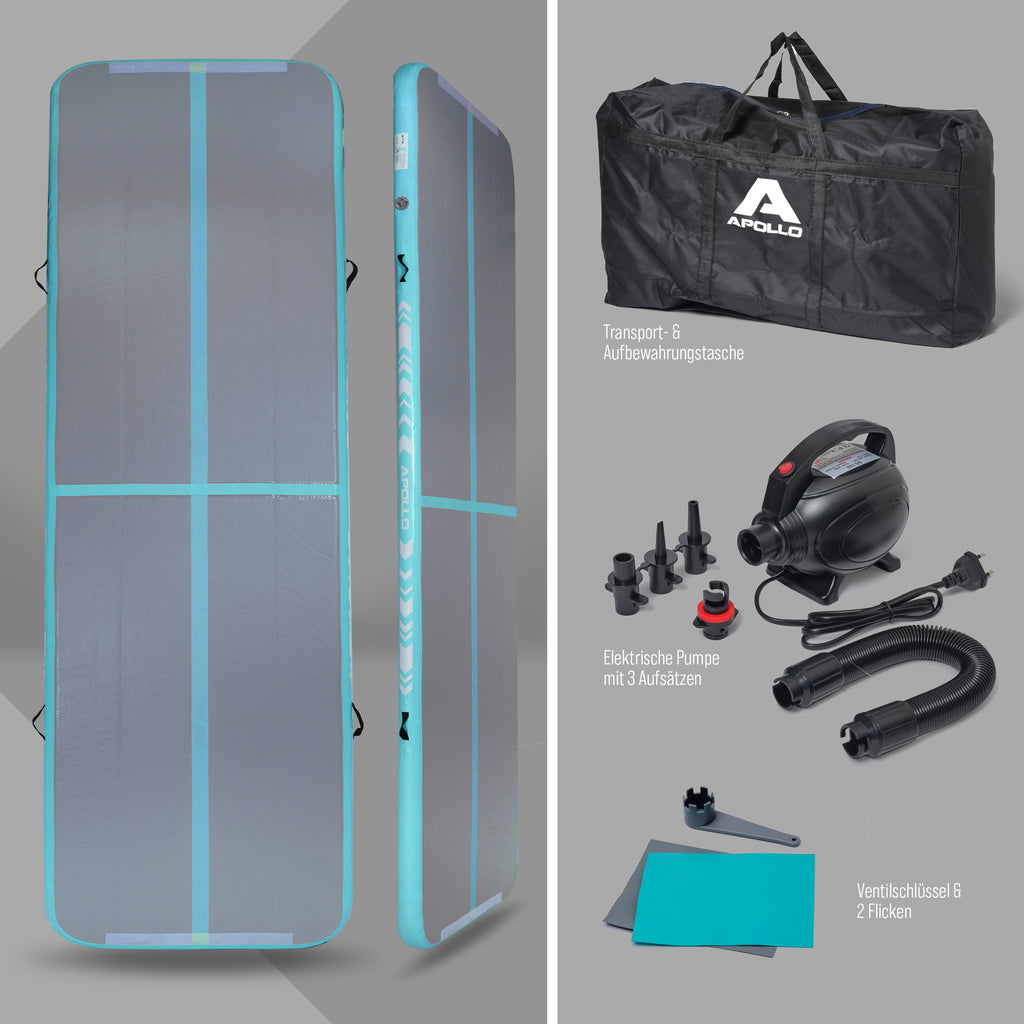 Apollo Funsport - Air Mat Pro - Air Tracking Matte - Mint 300x100x10