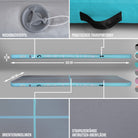 Apollo Funsport - Air Mat Pro - Air Tracking Matte - Mint 300x100x10