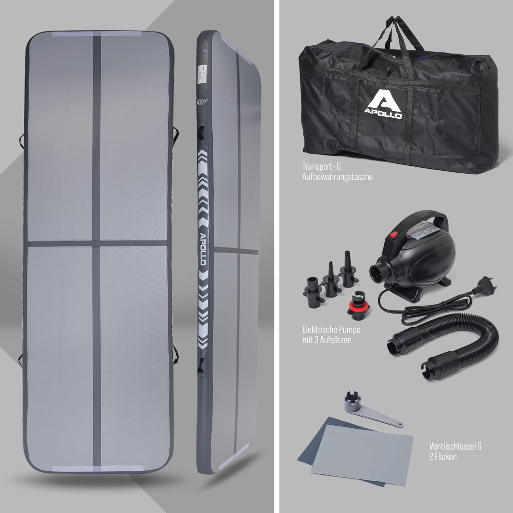 Apollo Funsport - Air Mat Pro - Air Tracking Matte - Grey 300x100x10