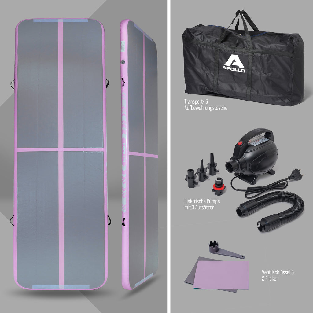 Apollo Funsport - Air Mat Pro - Air Tracking Matte - Pink 300x100x10