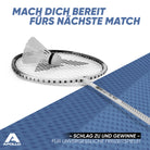 Apollo Funsport - Badminton Set Match Pro 400 - inkl. Tasche, 2x Schläger, Bälle - White Black