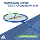 Apollo Funsport - Badminton Set Match Pro 400 - inkl. Tasche, 2x Schläger, Bälle - Blue Green