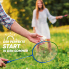 Apollo Funsport - Badminton Set Match Pro 400 - inkl. Tasche, 2x Schläger, Bälle - Blue Green