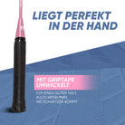 Apollo Funsport - Badminton Set Match Pro 400 - inkl. Tasche, 2x Schläger, Bälle - Blue Pink