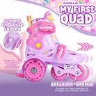 Apollo Funsport - Apollo Kids My 1st Skates - verstellbare Rollschuhe (Größe 26–30) für Kinder - Pink
