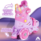 Apollo Funsport - Apollo Kids My 1st Skates - verstellbare Rollschuhe (Größe 26–30) für Kinder - Pink