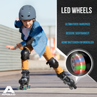 Apollo Funsport - Champion Adjustable Quad Skate - verstellbare Rollschuhe für Kinder & Jugendliche - Blue