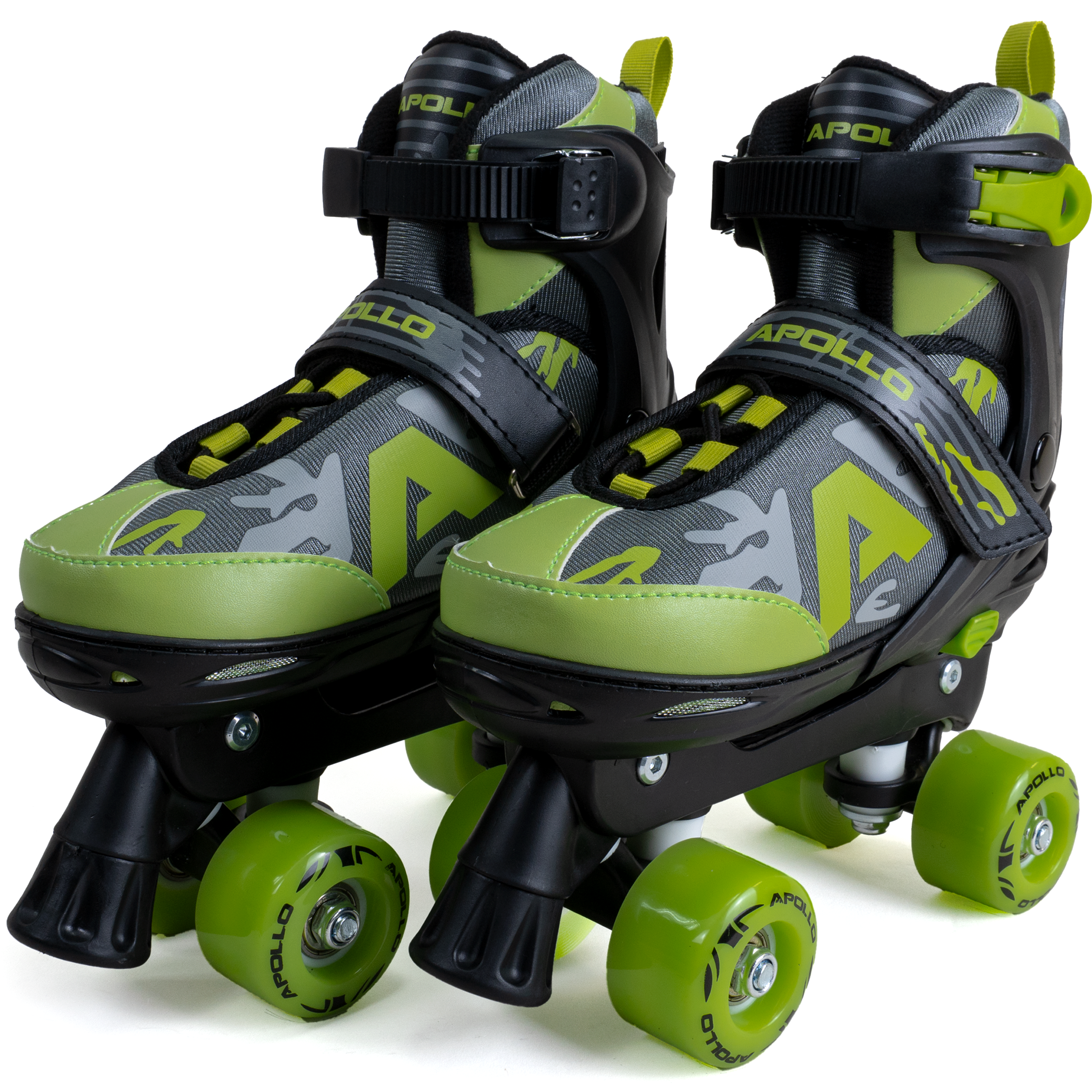 Apollo Funsport - Champion Adjustable Quad Skate - verstellbare Rollschuhe für Kinder & Jugendliche - Green