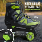 Apollo Funsport - Champion Adjustable Quad Skate - verstellbare Rollschuhe für Kinder & Jugendliche - Green