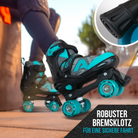 Apollo Funsport - Champion Adjustable Quad Skate - verstellbare Rollschuhe für Kinder & Jugendliche - Mint