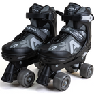 Apollo Funsport - Champion Adjustable Quad Skate - verstellbare Rollschuhe für Kinder & Jugendliche - Black