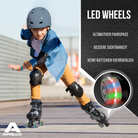 Apollo Funsport - Champion Adjustable Quad Skate - verstellbare Rollschuhe für Kinder & Jugendliche - Black