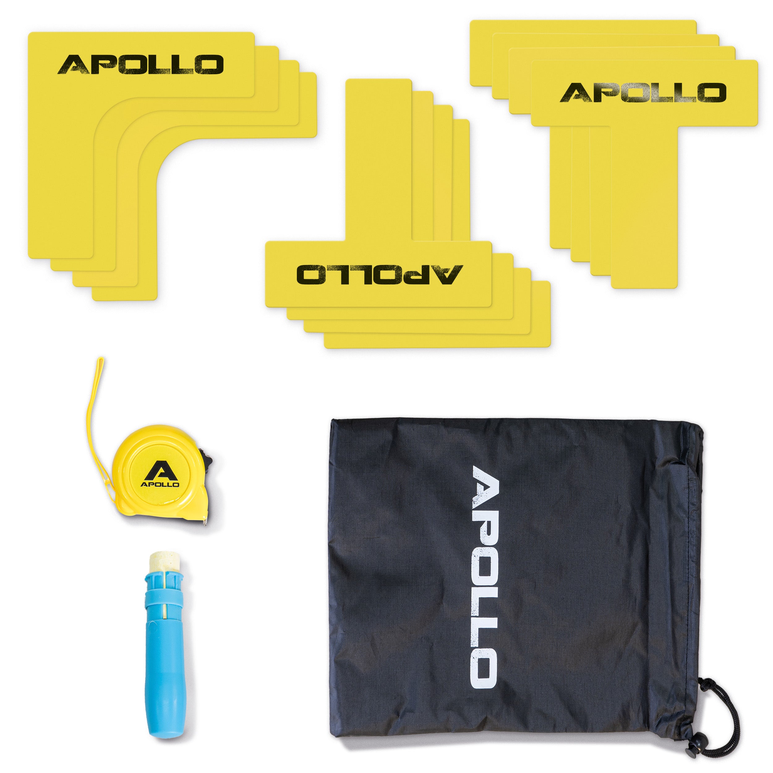 Apollo Funsport - Apollo Court Marker Set – All-in-One Bodenmarkierungsset für Präzision und Vielseitigkeit -
