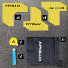 Apollo Funsport - Apollo Court Marker Set – All-in-One Bodenmarkierungsset für Präzision und Vielseitigkeit -