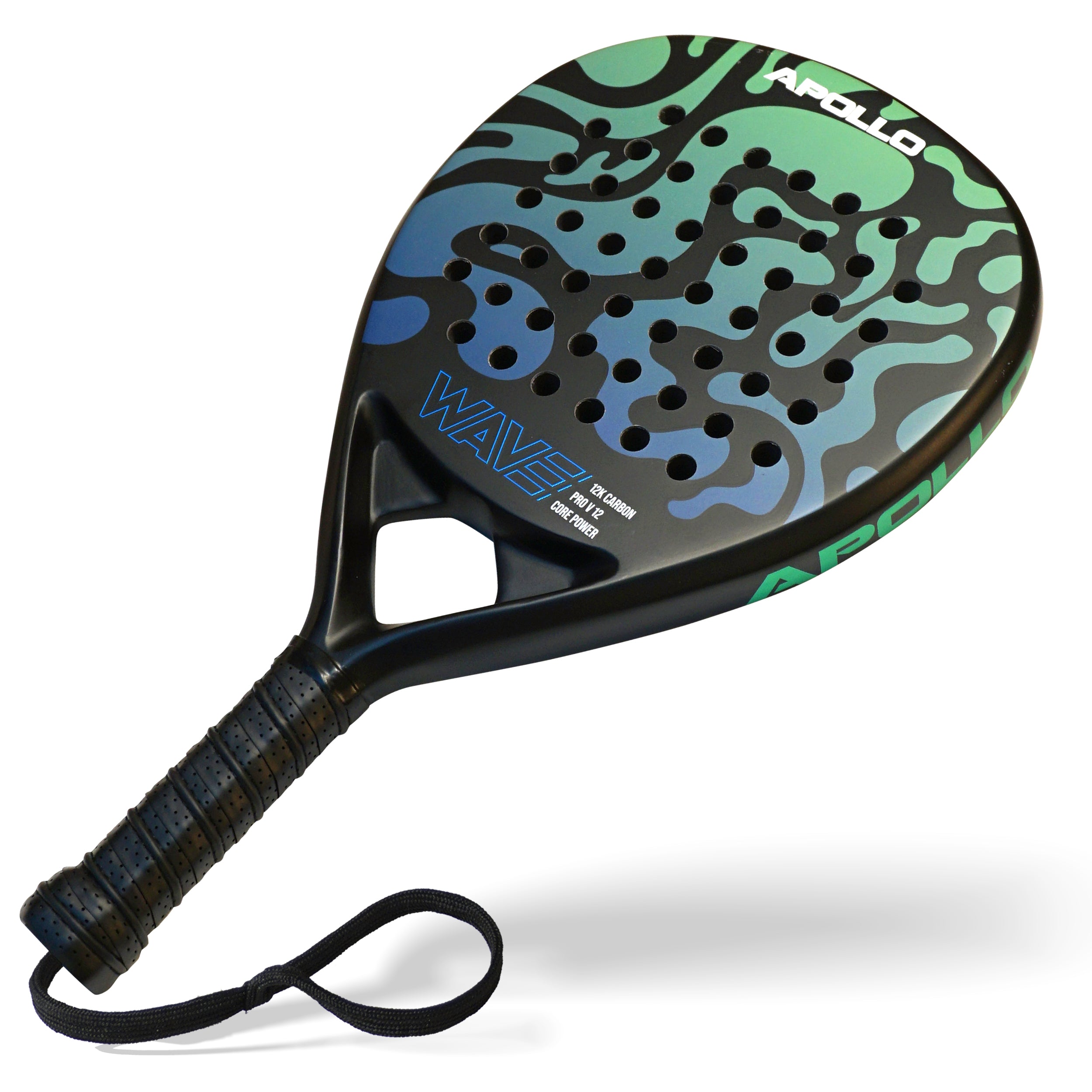 Apollo Funsport - Padelschläger / Padel Rackets - 12 K Wave - Mint Blue