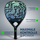 Apollo Funsport - Padelschläger / Padel Rackets - 12 K Wave - Mint Blue