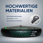 Apollo Funsport - Padelschläger / Padel Rackets - 12 K Wave - Mint Blue