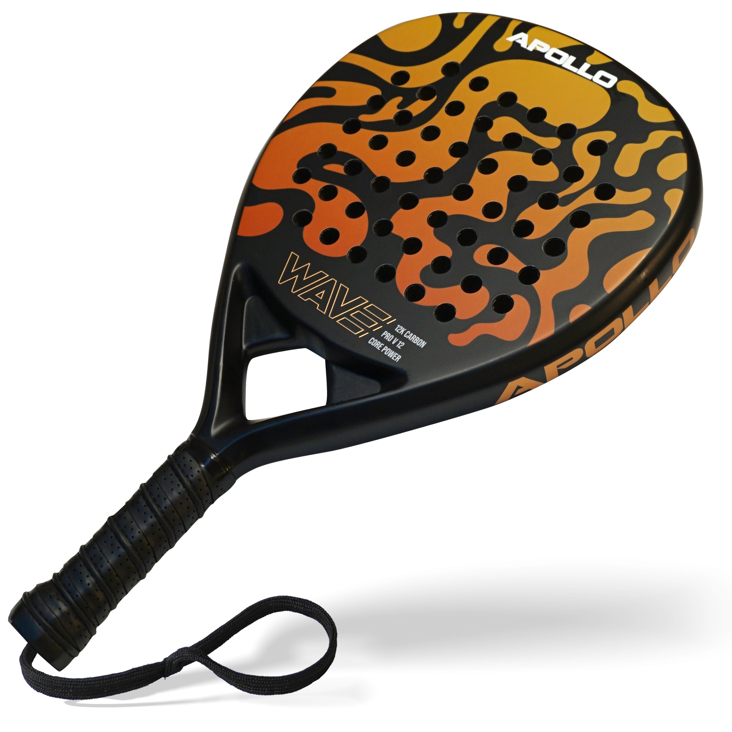 Apollo Funsport - Padelschläger / Padel Rackets - 12 K Wave - Orange Yellow