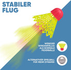 Apollo - Speed Badminton Set - inkl. Tasche, 2x Schläger, Bälle - Blau