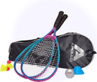 Apollo - Speed Badminton Set - inkl. Tasche, 2x Schläger, Bälle - Blau Pink