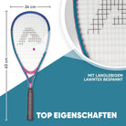 Apollo - Speed Badminton Set - inkl. Tasche, 2x Schläger, Bälle - Blau Pink