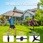 Apollo - Badminton Netz - Volleyball Netz, höhenverstellbar, verschiedene Breiten - Blau