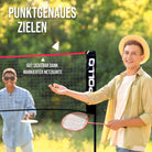 Apollo - Badminton Netz - Volleyball Netz, höhenverstellbar, verschiedene Breiten - Rot