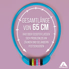 Apollo - Fahrradschloss mit Zahlen für Kinder, 10x650 mm, Scooter Schloss,Zahlenschloss - Blau