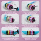 Apollo - Fahrradschloss mit Zahlen für Kinder, 10x650 mm, Scooter Schloss,Zahlenschloss - Blau