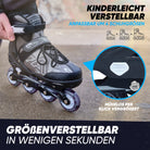 Apollo Funsport - Champion Adjustable Inline Skate (Schwarz) - L (39-42)