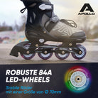 Apollo Funsport - Champion Adjustable Inline Skate (Schwarz) - L (39-42)