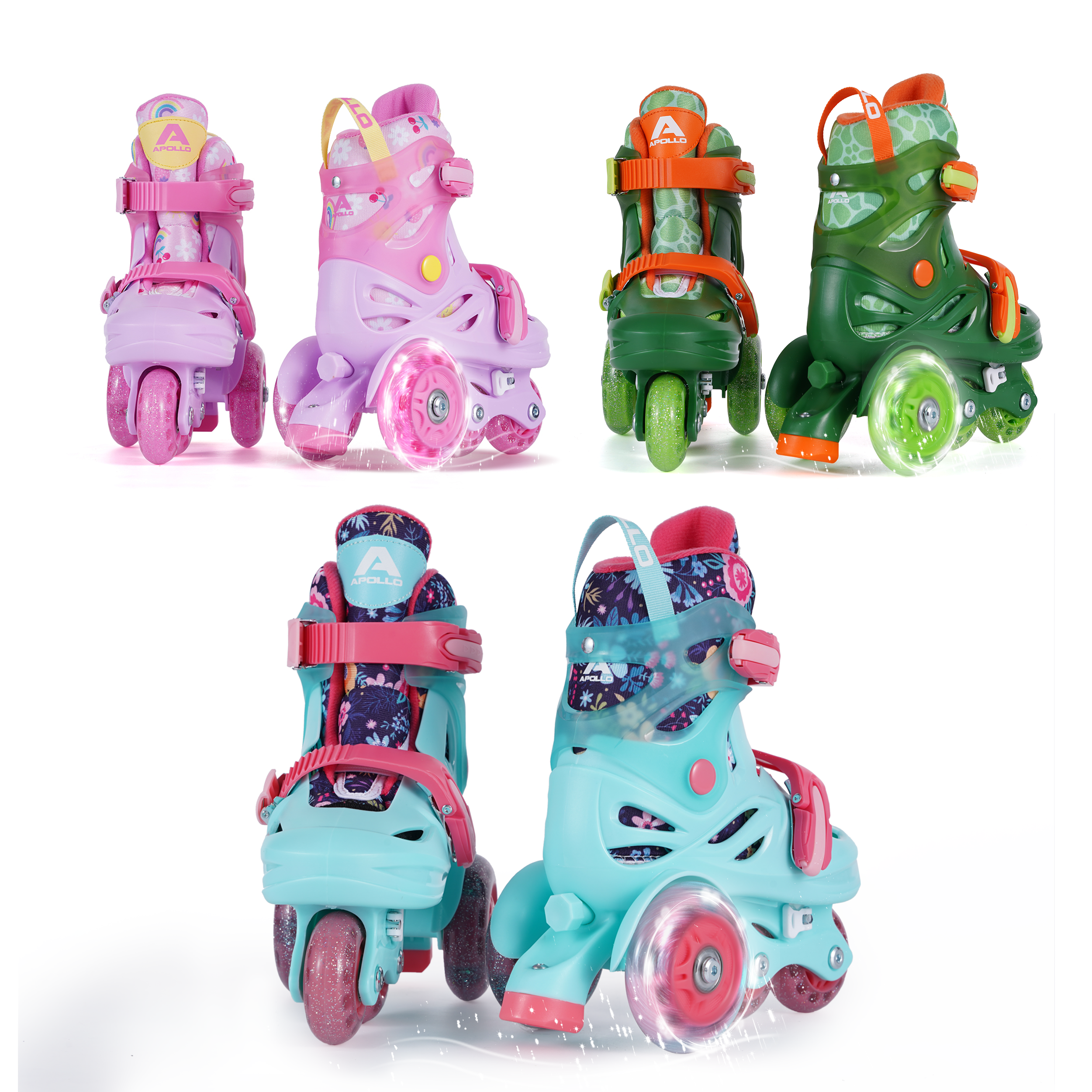 Apollo Funsport - Apollo Kids My 1st Skates - verstellbare Rollschuhe (Größe 26–30) für Kinder -