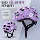 Apollo - Apollo Kinder Fahrradhelm, Helm für Kinder & Jugendliche, Multisport Helm - Flower Love