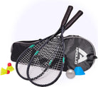 Apollo - Speed Badminton Set - inkl. Tasche, 2x Schläger, Bälle - Grau Mint