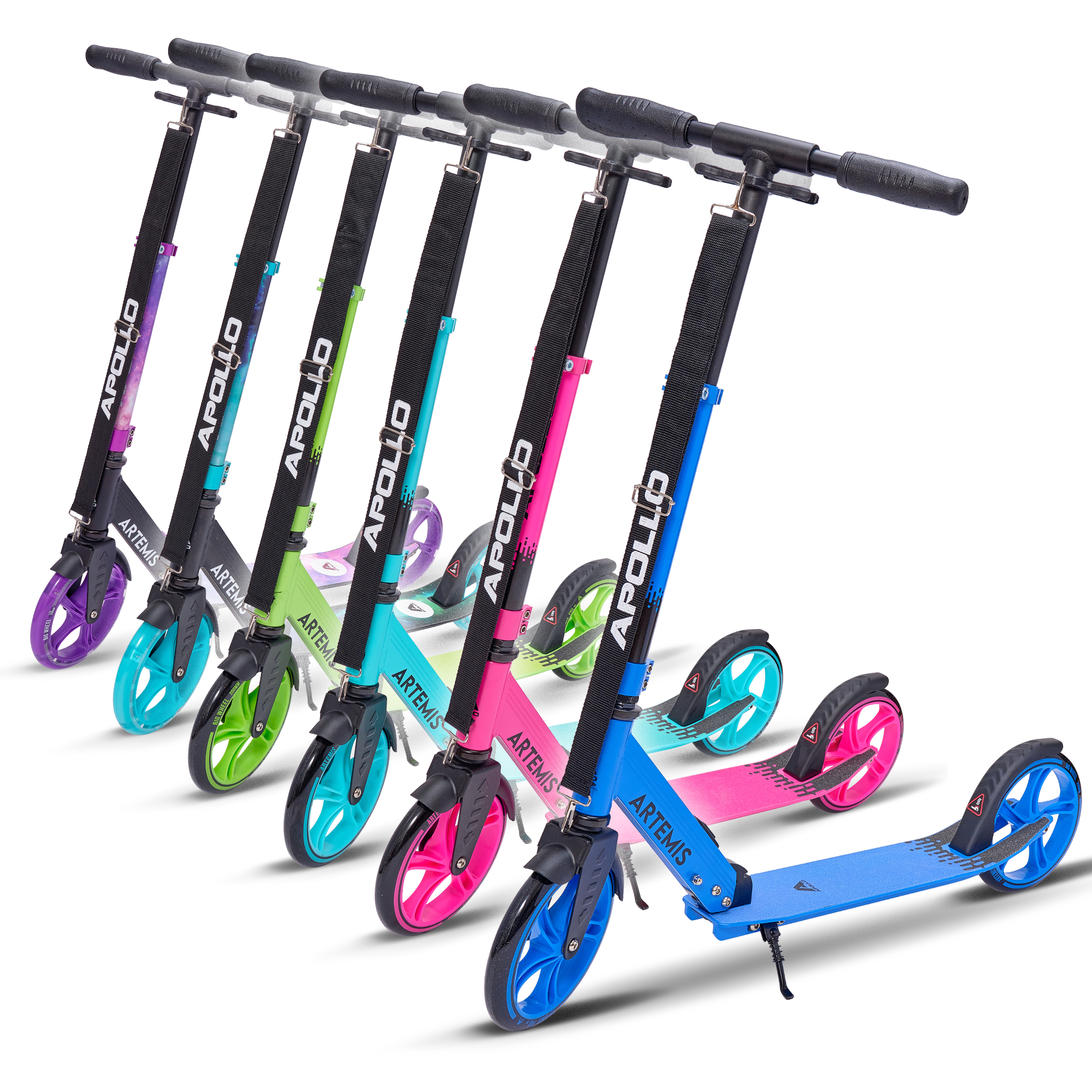 Apollo - Klappbarer City Roller "Artemis" höhenverstellbarer Tretroller für Kinder & Jugendliche -