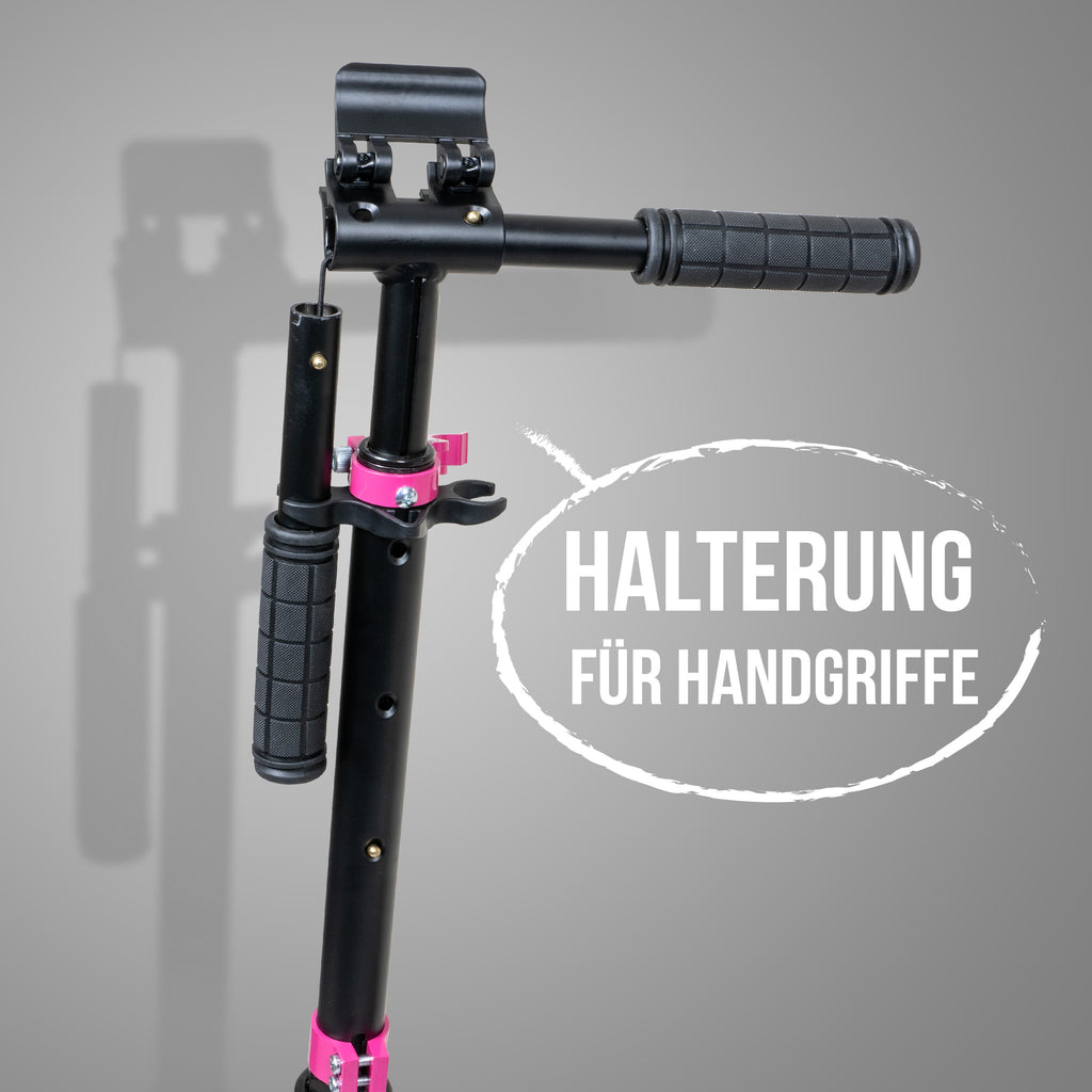 Apollo - Apollo Scooter - "Hurricane" City-Scooter mit Federung - Schwarz Pink