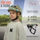 Apollo - Apollo Kinder Fahrradhelm, Helm für Kinder & Jugendliche, Multisport Helm - Monsta Mania