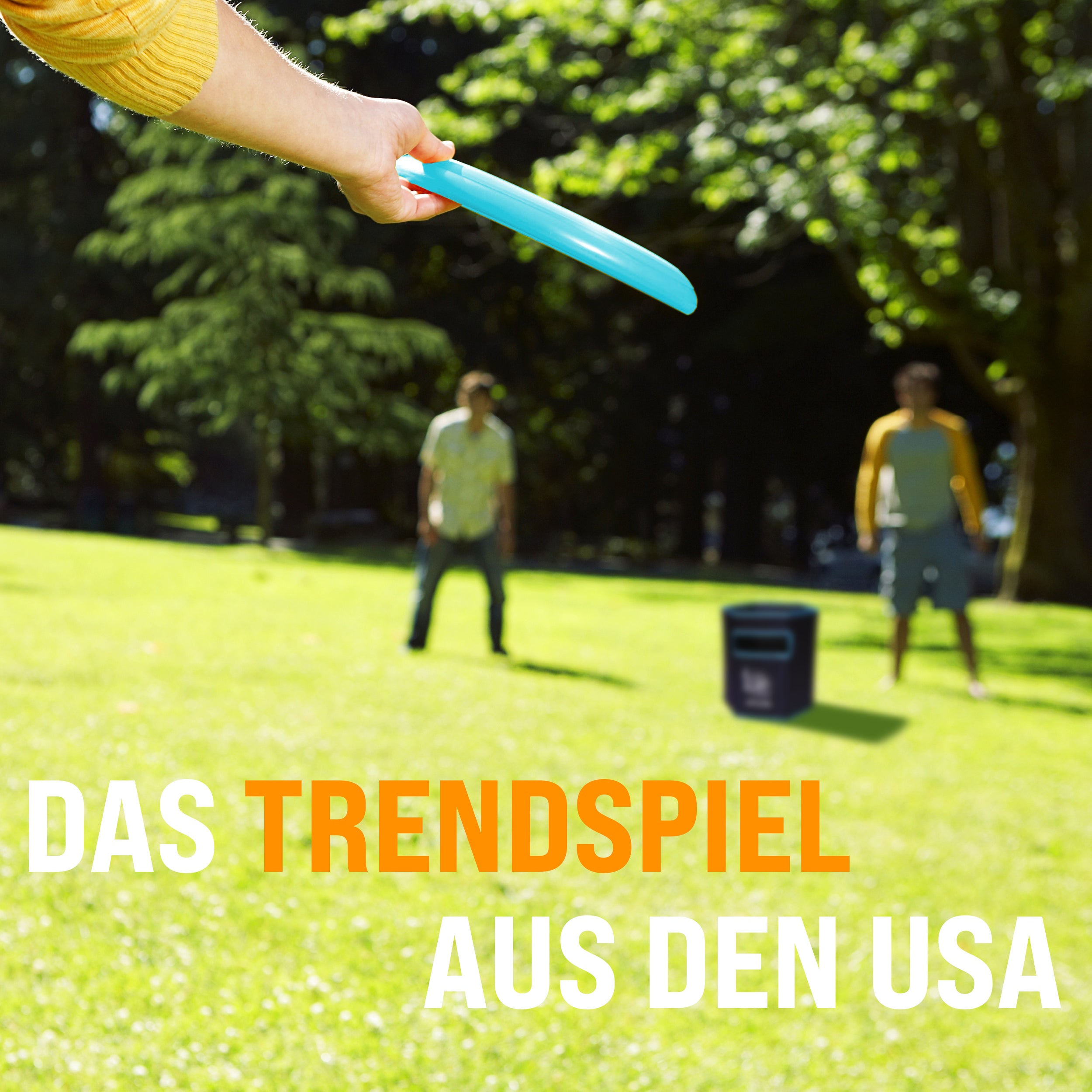 Ocean 5 - Disc Jam Set - lustiges Wurfspiel, Outdoorspiel, Strandspiel für 4 Personen - Blau