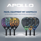 Apollo Funsport - Padelschläger / Padel Rackets - 3K Smash - Silver Blue