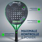 Apollo Funsport - Padelschläger / Padel Rackets - 3K Smash - Green