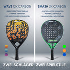 Apollo Funsport - Padelschläger / Padel Rackets - 3K Smash - Orange